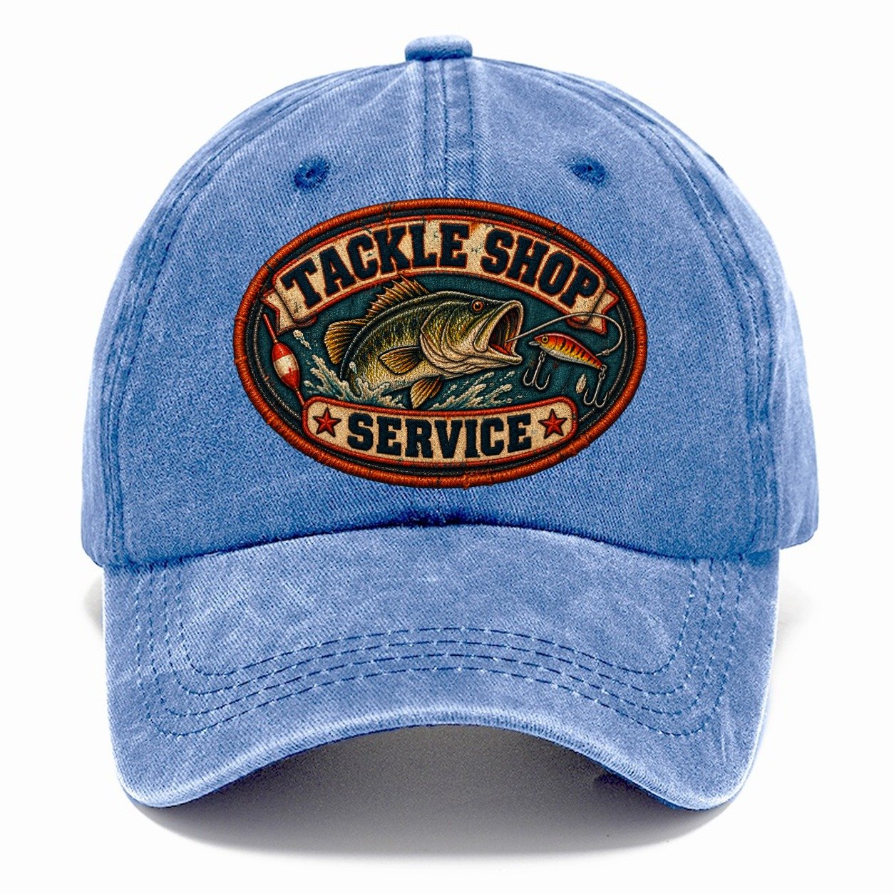 Tackle Shop Service Patch Fishing Club Classic Cap – Summer Sky