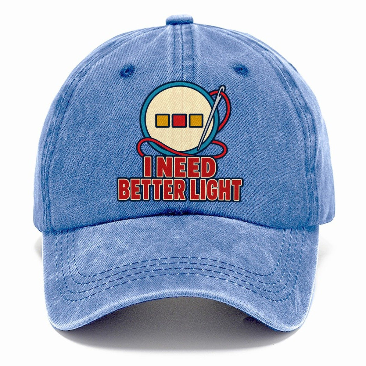 I Need Better Light And Needlework Classic Cap – Summer Sky