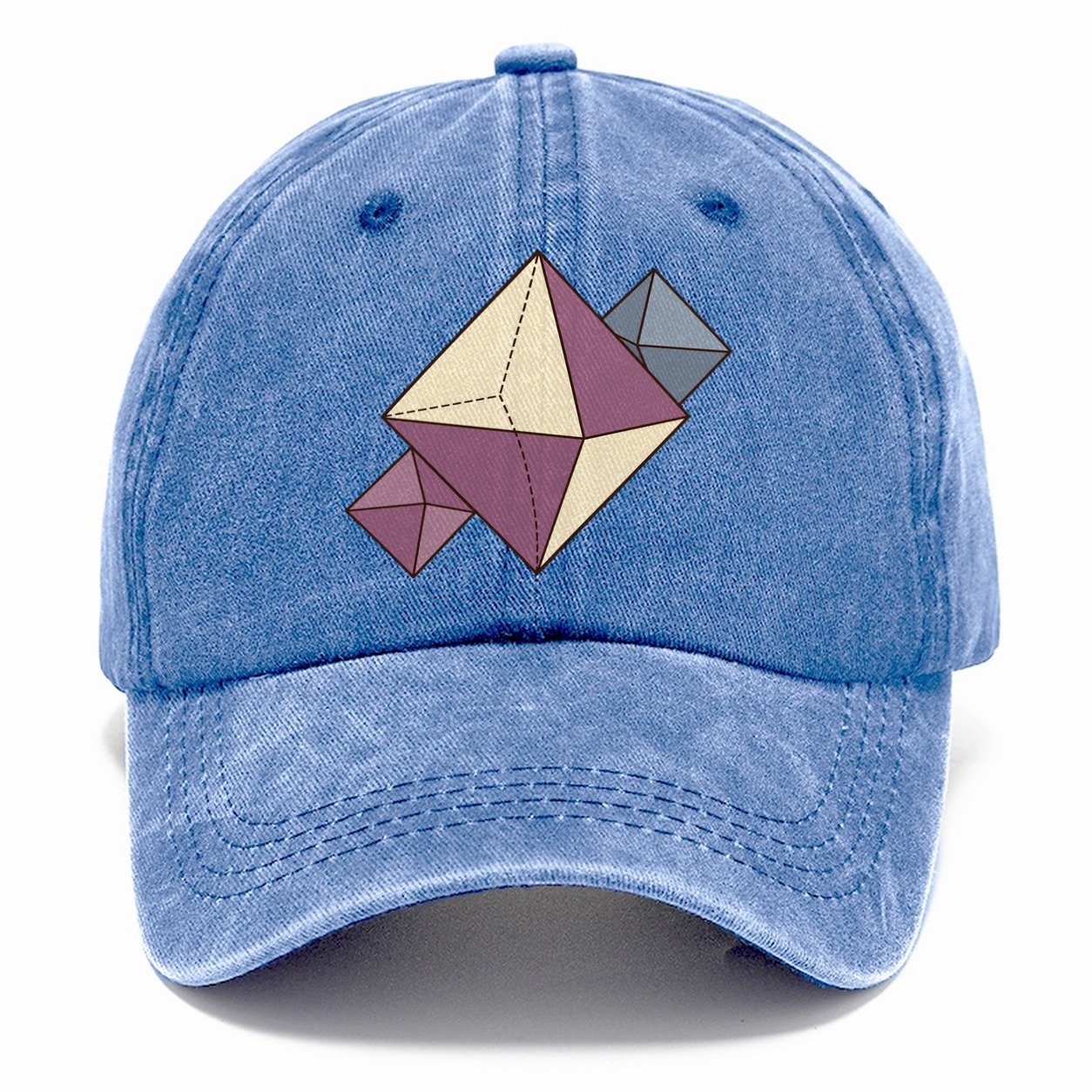 Fluorite Crystal Geometry Rocks And Minerals Classic Cap – Summer Sky
