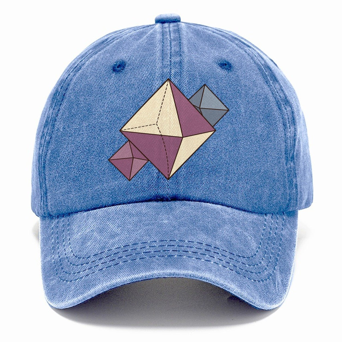 Fluorite Crystal Geometry Rocks And Minerals Classic Cap – Summer Sky