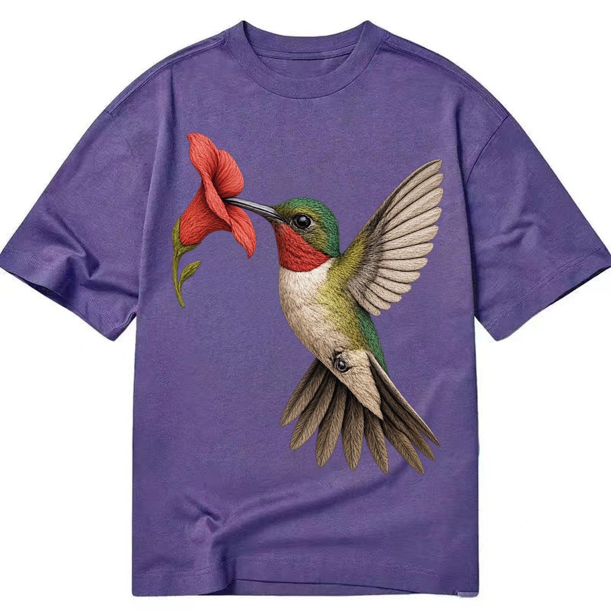 Hummingbird Harmony Classic T-shirt – Purple