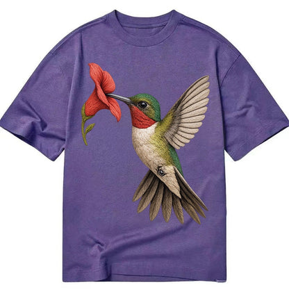 Hummingbird Harmony Classic T-shirt – Purple