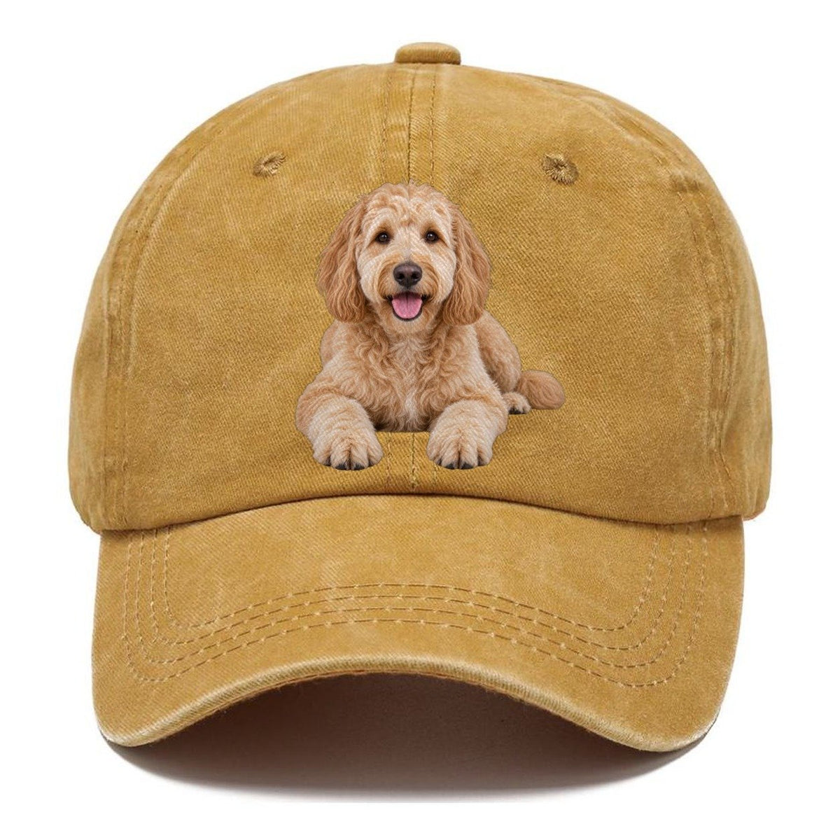 Goldendoodle Lying Down Top Breeds Classic Cap – Golden Harvest