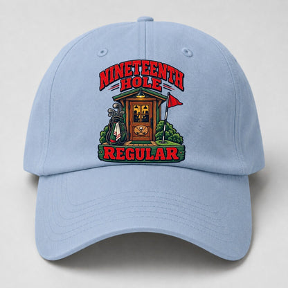 Nineteenth Hole Regular Golf Life Baseball Cap – Light Blue