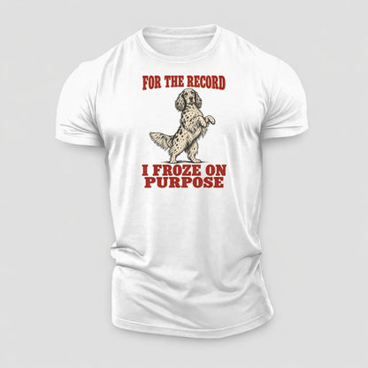 English Setter Dog Declarations Cotton T-Shirt – White