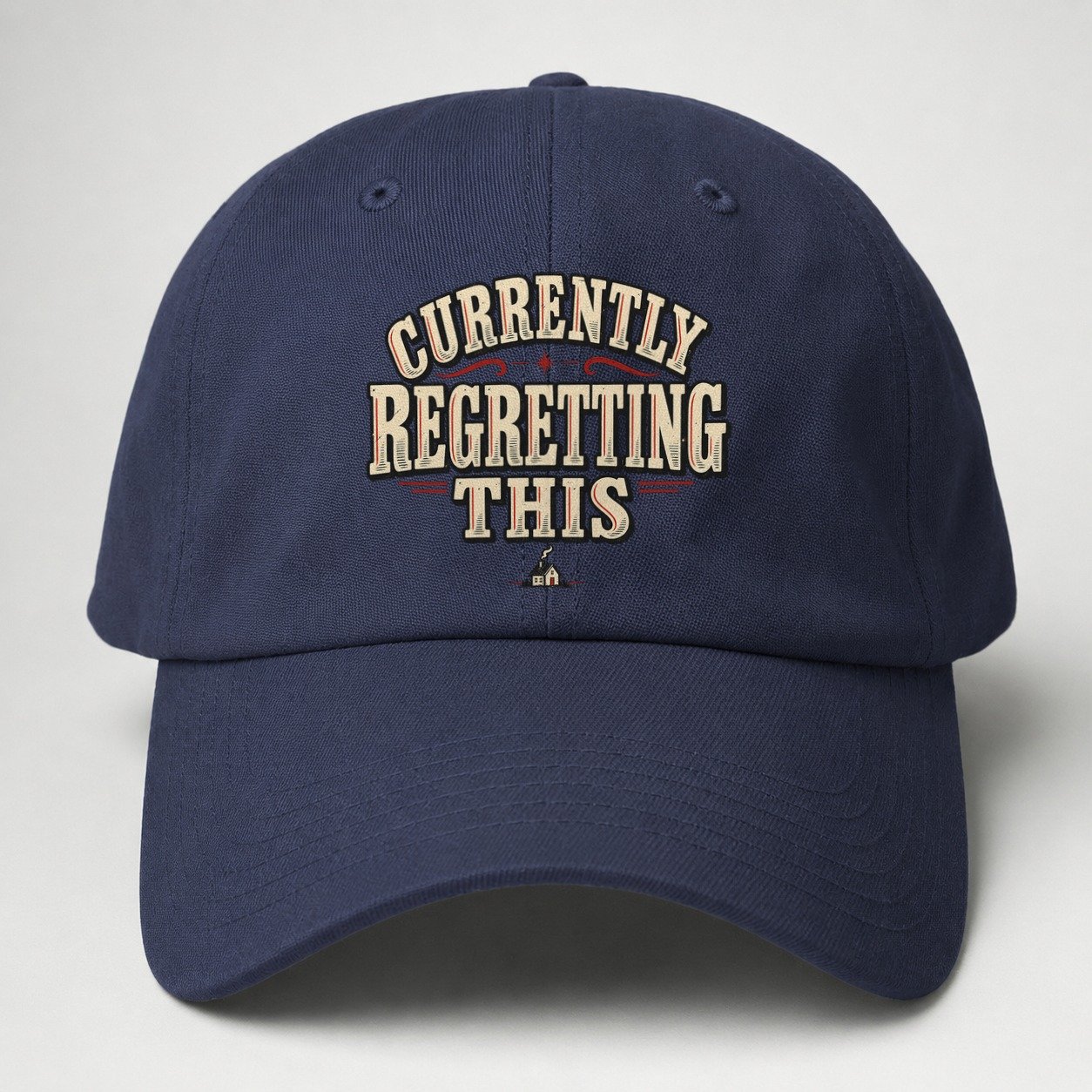 Currently Regretting This American Wit Baseball Cap – Twilight Navy