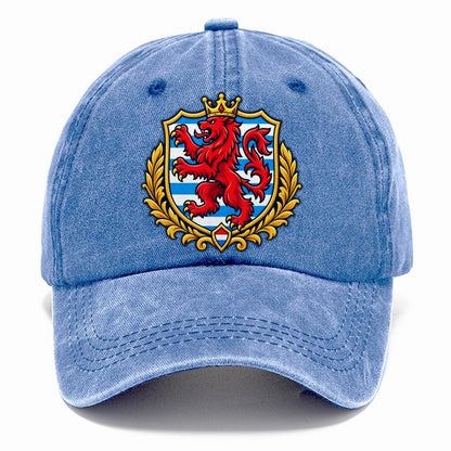 Luxembourg Minimal Emblem Country Logos Classic Cap – Summer Sky