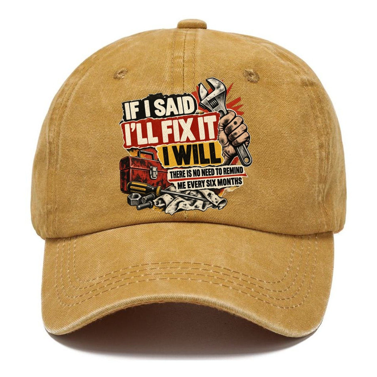 If I Said I'll Fix It I Will Classic Cap – Golden Harvest