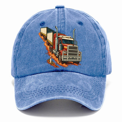 Generic Road Train And Red Dust Marker Australia Cultural Icons Classic Cap – Summer Sky