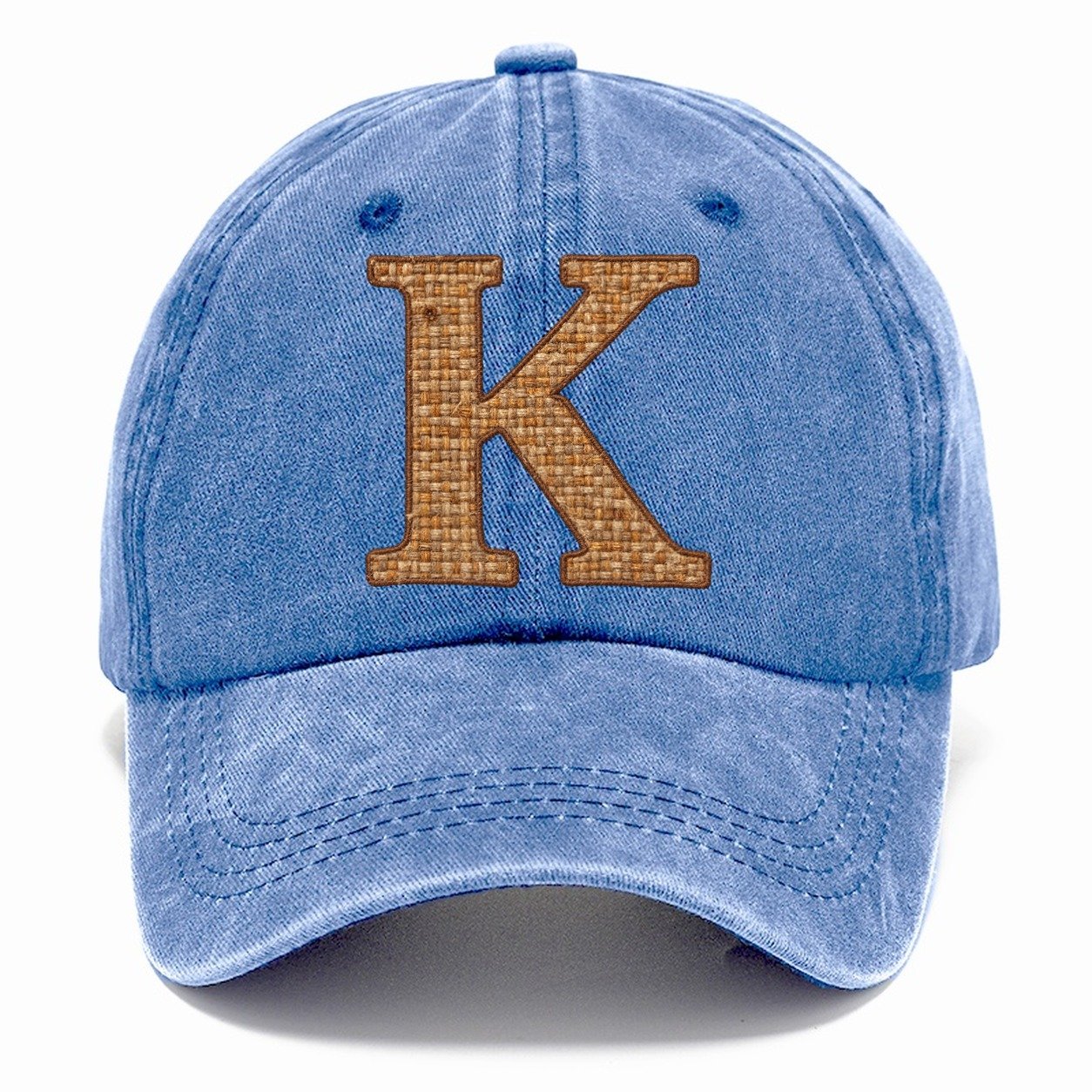 Woven Tweed K Monogram Classic Cap – Summer Sky