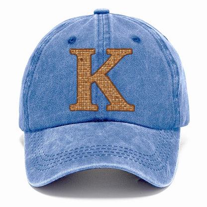 Woven Tweed K Monogram Classic Cap – Summer Sky