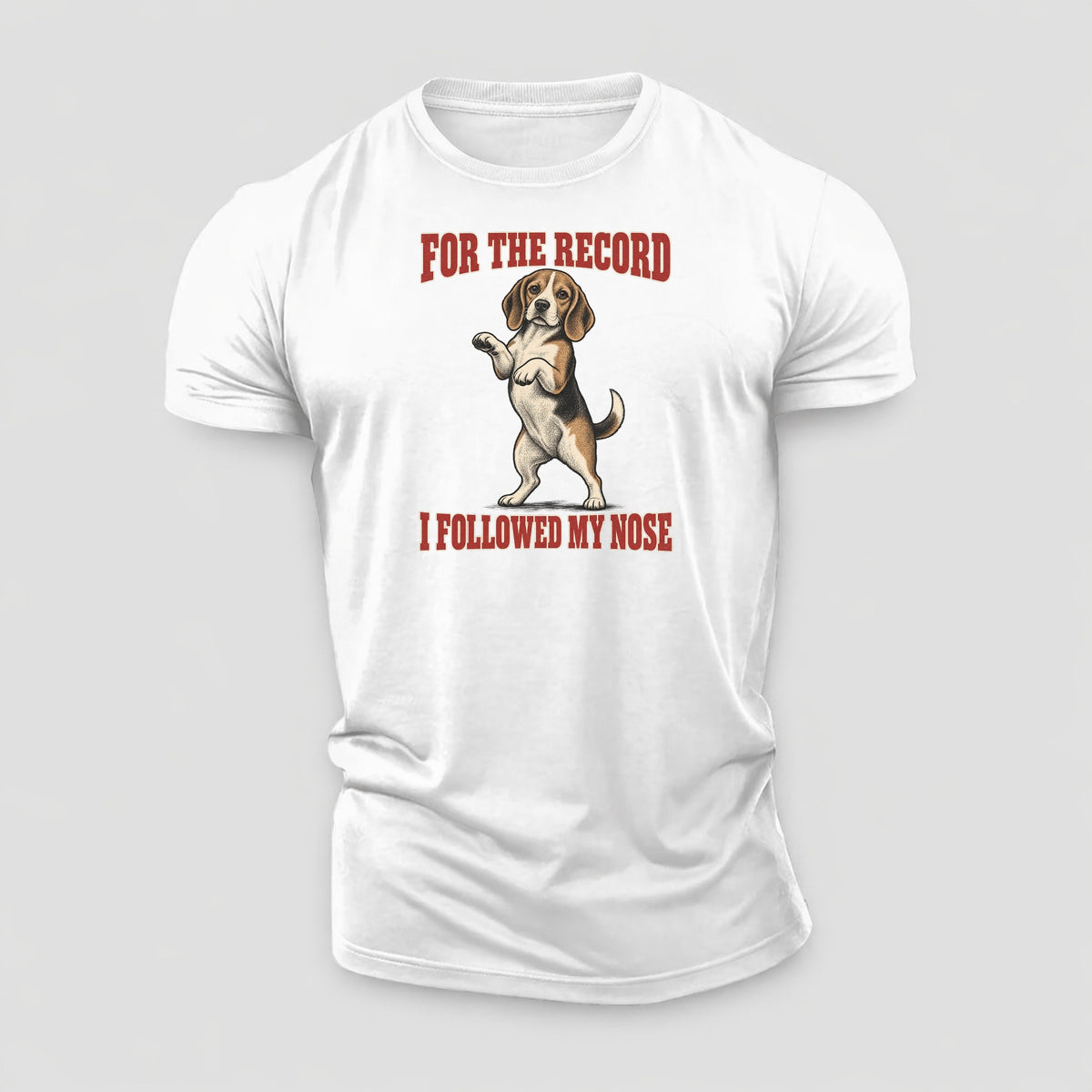 Beagle Dog Declarations Cotton T-Shirt – White