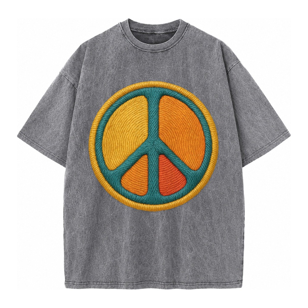 Golden Peace Vintage T-shirt – Grey