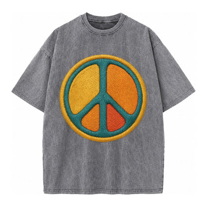 Golden Peace Vintage T-shirt – Grey