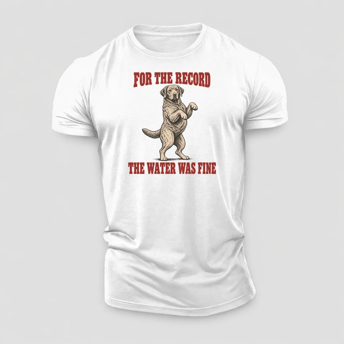 Chesapeake Bay Retriever Dog Declarations Cotton T-Shirt – White