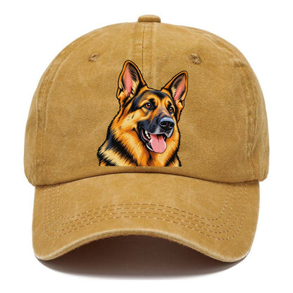 German Shepherd Portrait Classic Cap – Golden Harvest