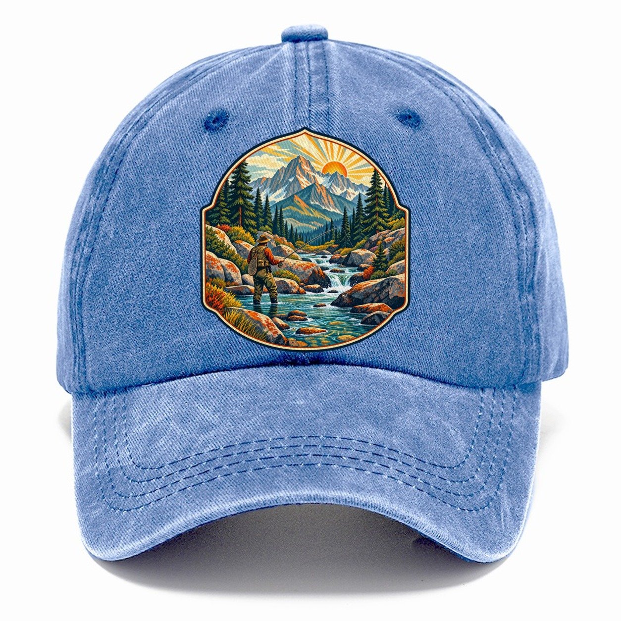 Mountain Creek Headwaters Fishing Club Classic Cap – Summer Sky