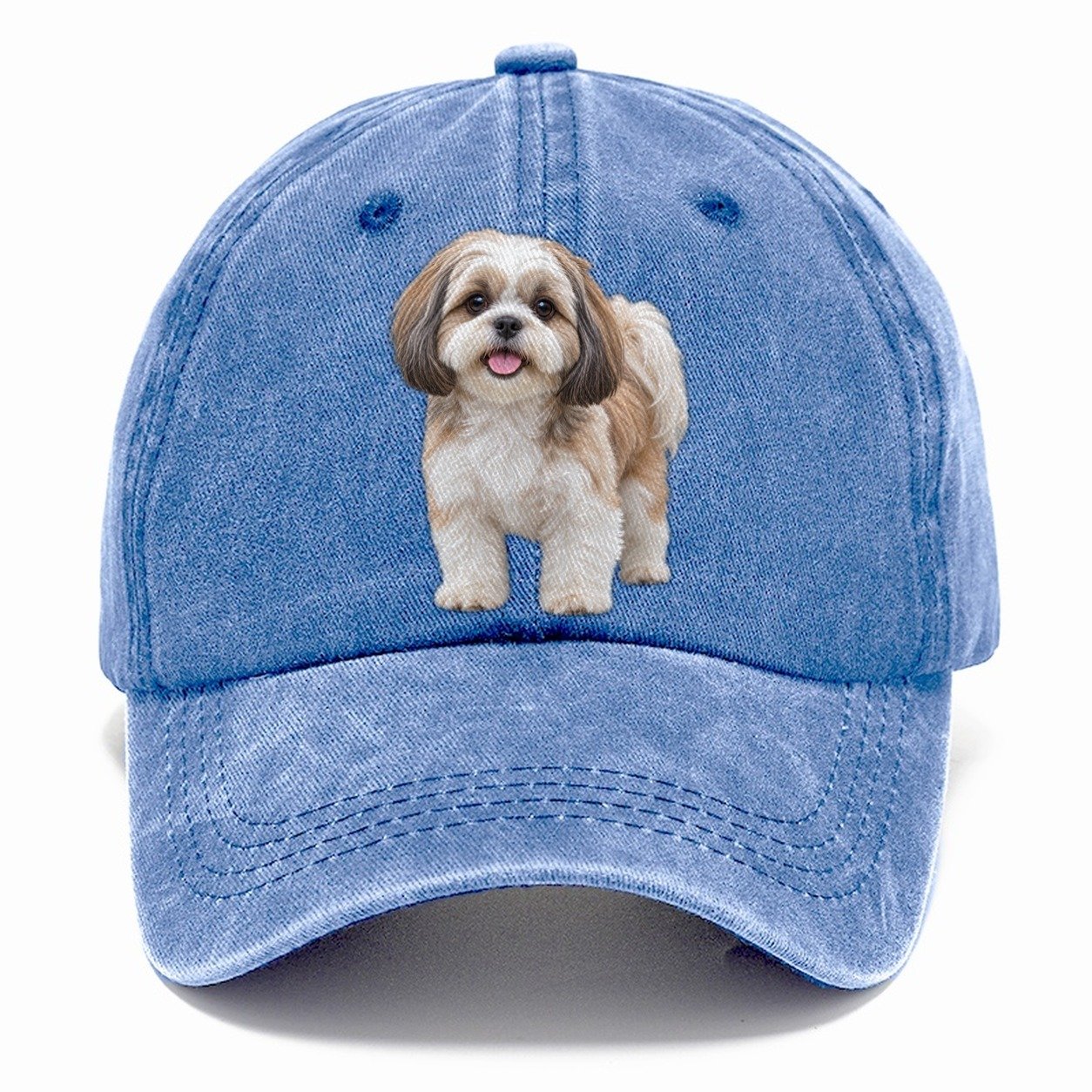 Shih Tzu Standing Top Breeds Classic Cap – Summer Sky