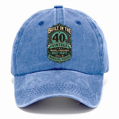 Built In The 40s Vintage Working Order Classic Cap – Summer Sky