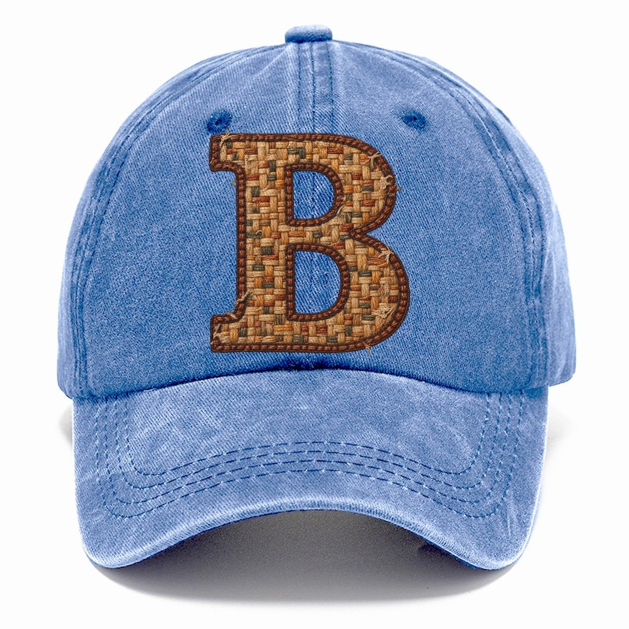 Woven Tweed B Monogram Classic Cap – Summer Sky