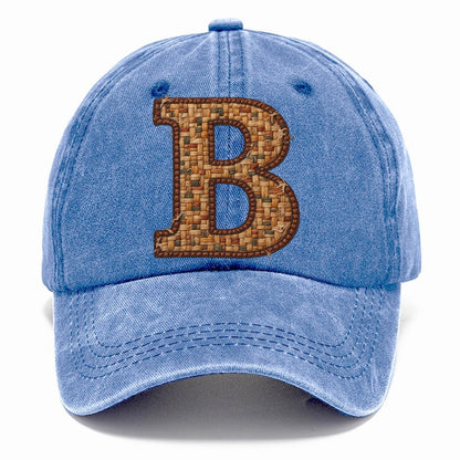 Woven Tweed B Monogram Classic Cap – Summer Sky