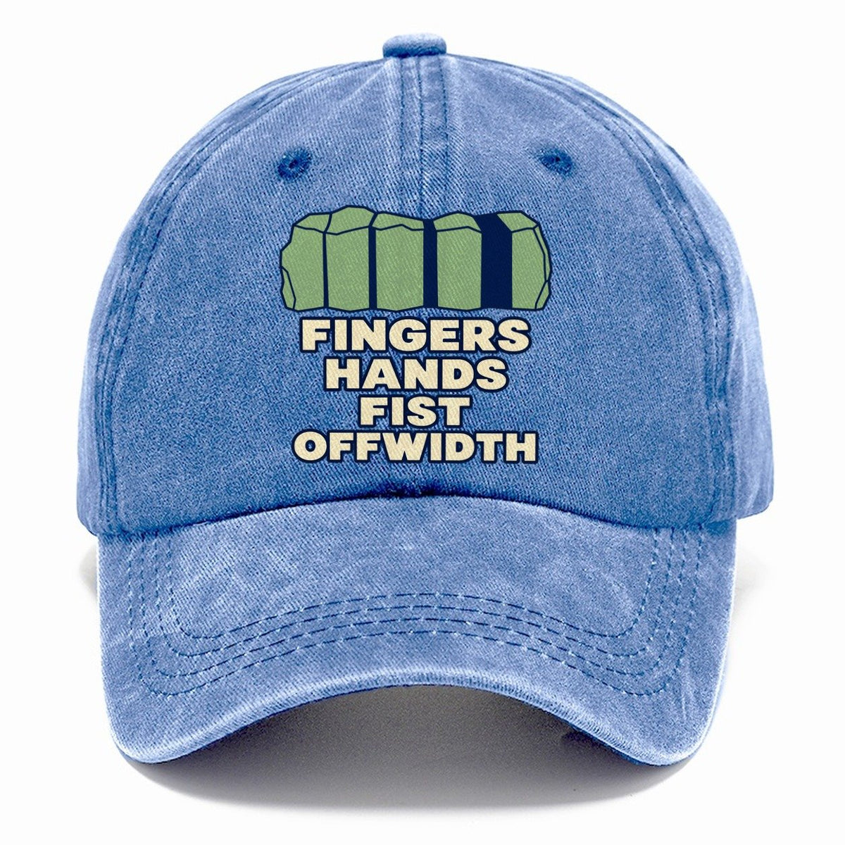 Crack Size Taxonomy Rock Climbing Classic Cap – Summer Sky