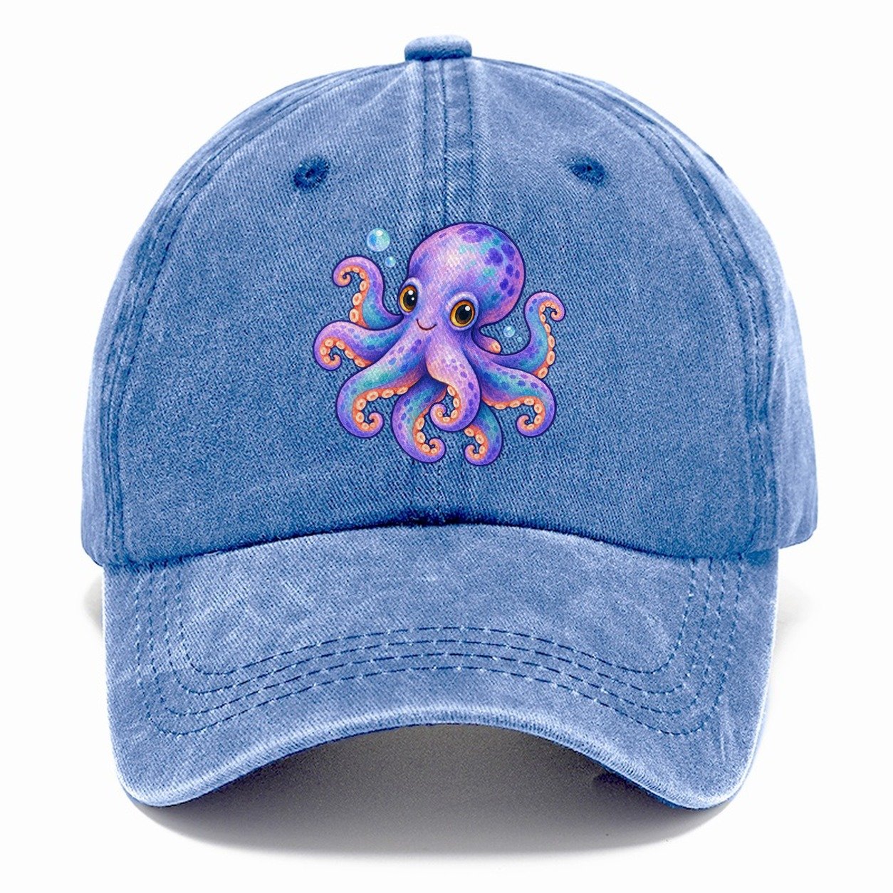 Octopus Playful Pinwheel Sea Sprite Classic Cap – Summer Sky