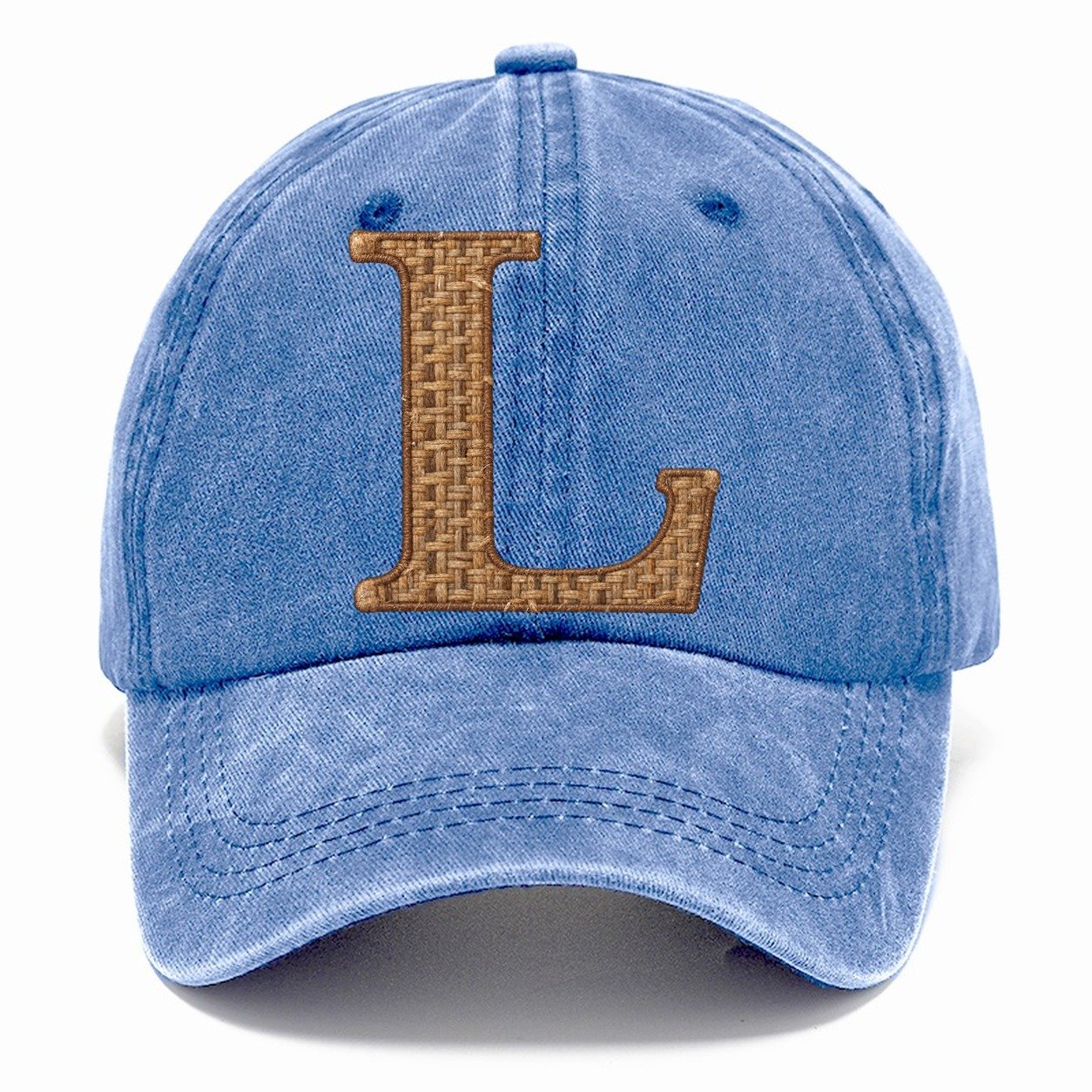 Woven Tweed L Monogram Classic Cap – Summer Sky