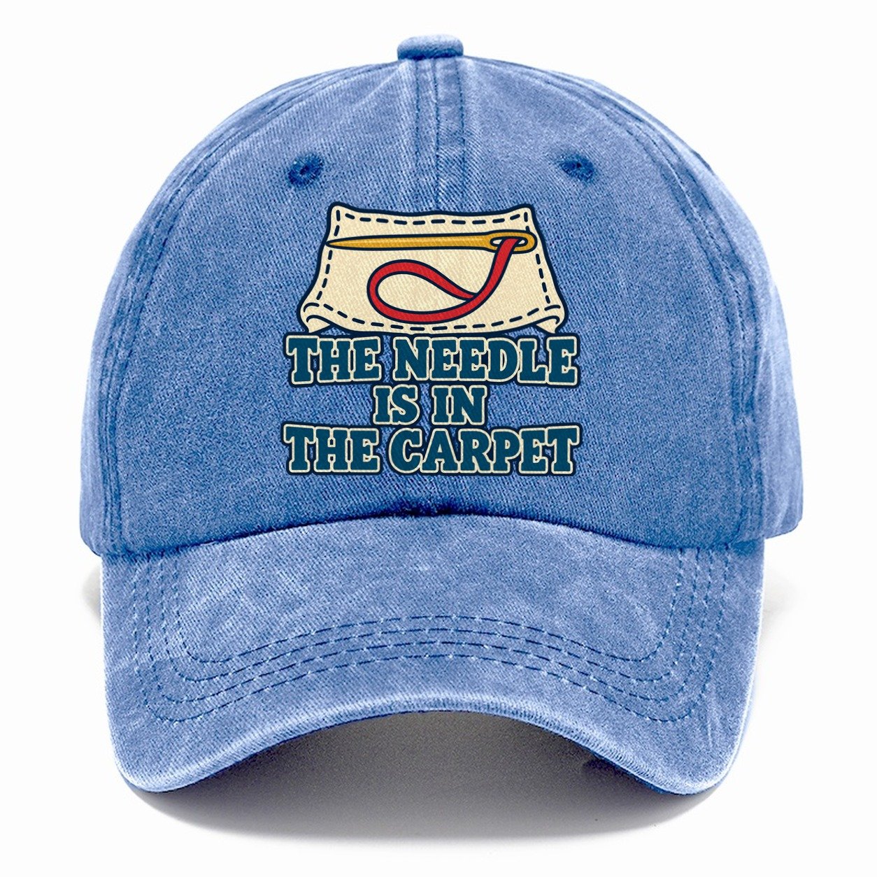 The Needle Is In The Carpet And Needlework Classic Cap – Summer Sky