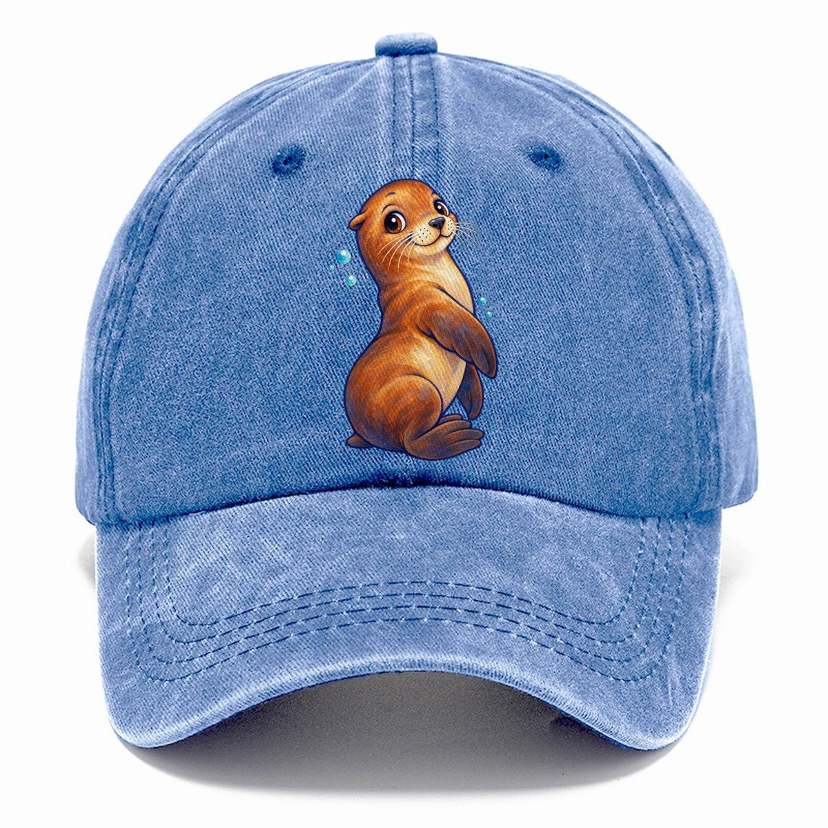 Sea Lion Upright Twist Sea Sprite Classic Cap – Summer Sky