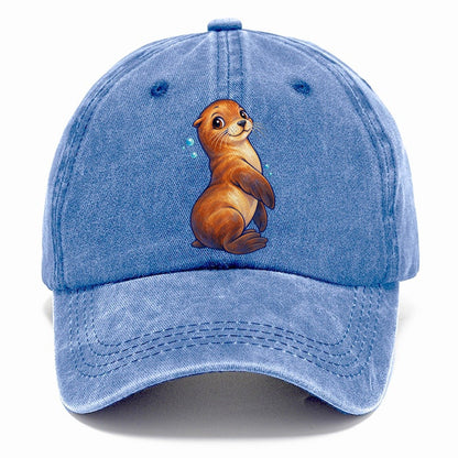 Sea Lion Upright Twist Sea Sprite Classic Cap – Summer Sky