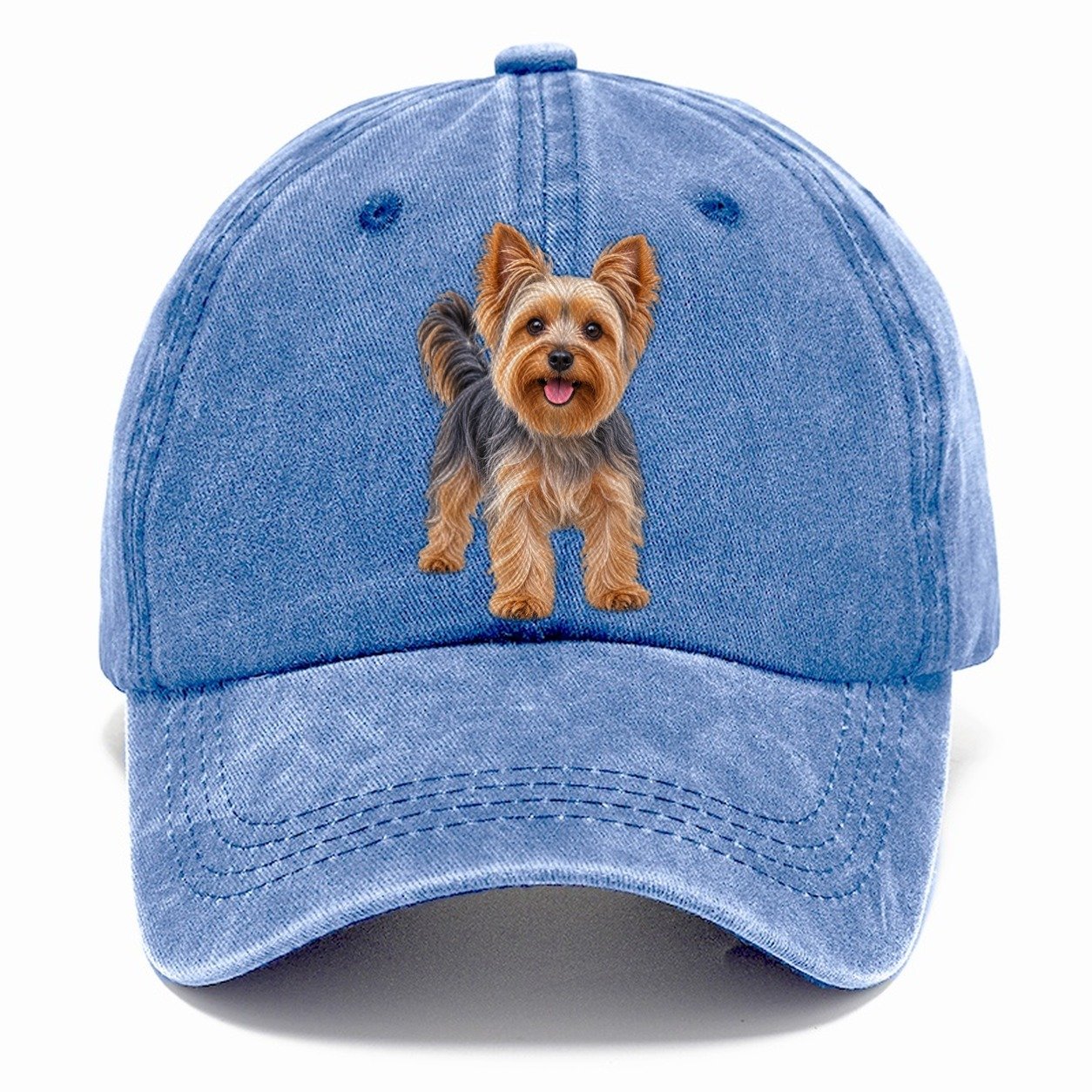 Yorkshire Terrier Standing Top Breeds Classic Cap – Summer Sky