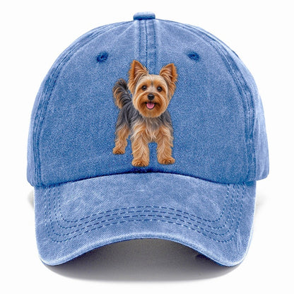 Yorkshire Terrier Standing Top Breeds Classic Cap – Summer Sky