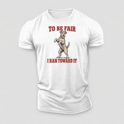Irish Terrier Dog Declarations Cotton T-Shirt – White