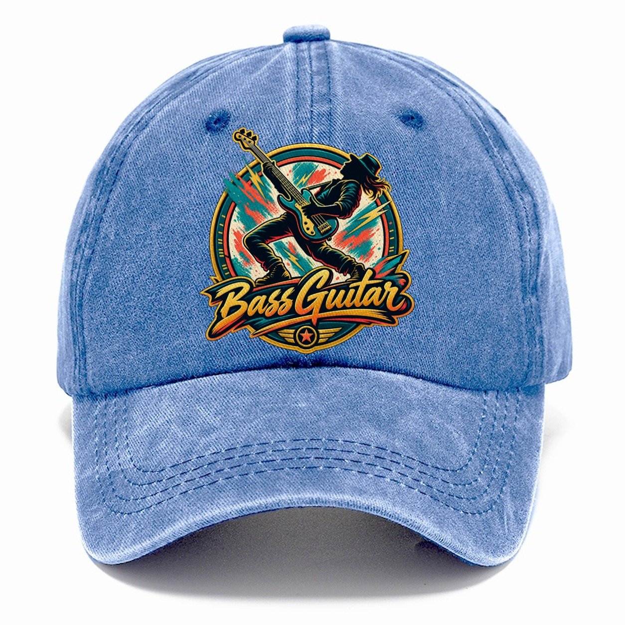 Bass Guitar Crest Music Instruments Classic Cap – Summer Sky