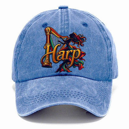 Harp Wordmark Music Instruments Classic Cap – Summer Sky