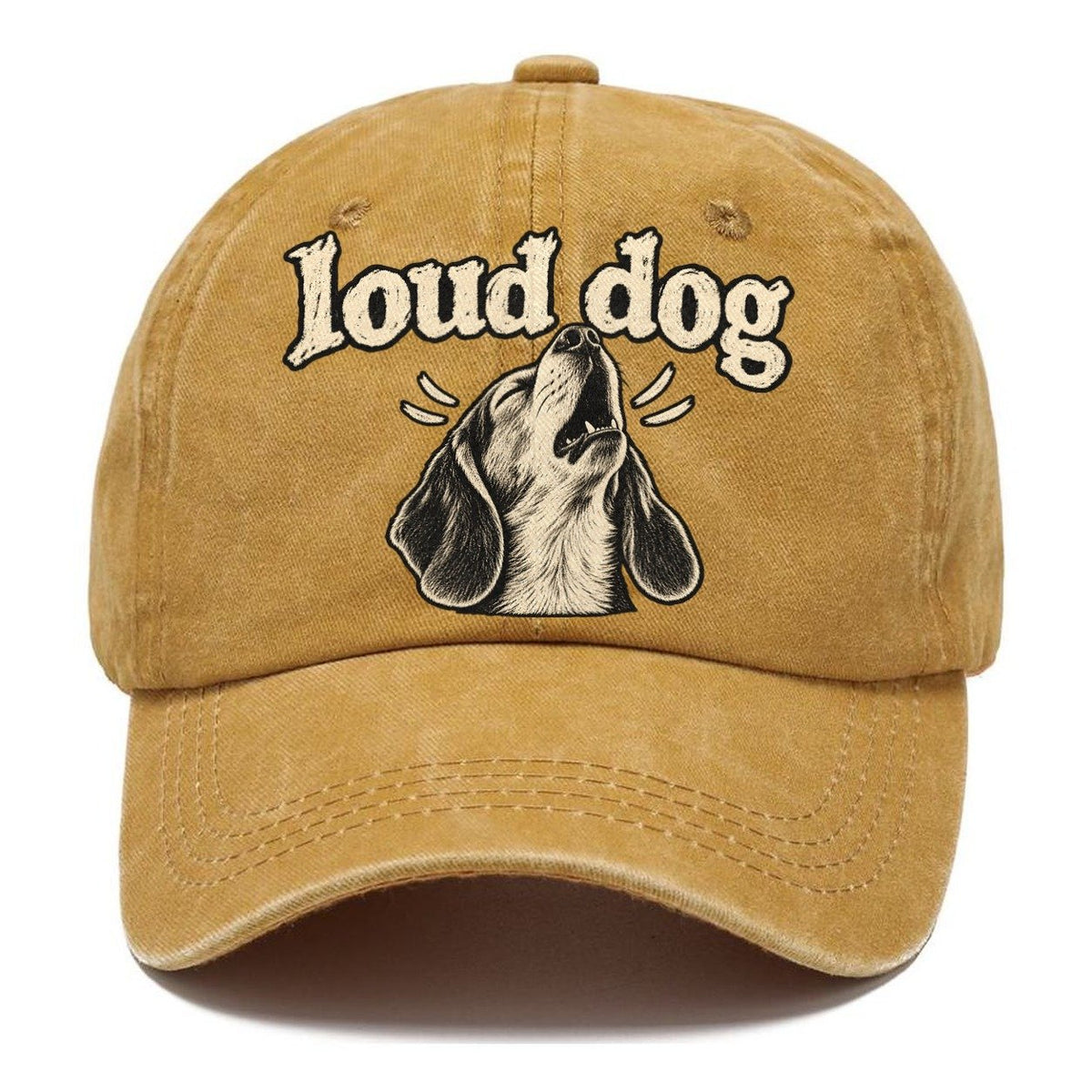 A Howling Beagle Head Tipped Back Bark For Me Classic Cap – Golden Harvest