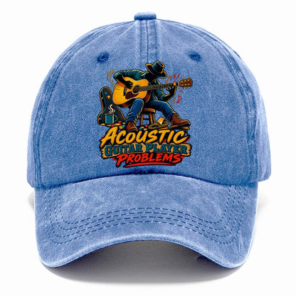 Acoustic Guitar Player Problems Music Instruments Classic Cap – Summer Sky