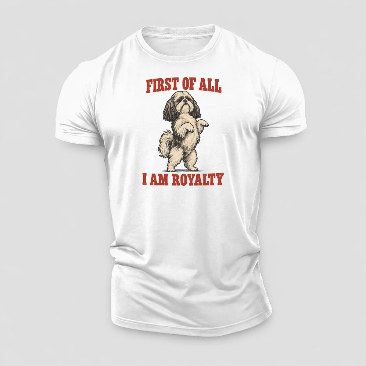 Shih Tzu Dog Declarations Cotton T-Shirt – White