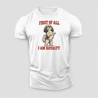 Shih Tzu Dog Declarations Cotton T-Shirt – White