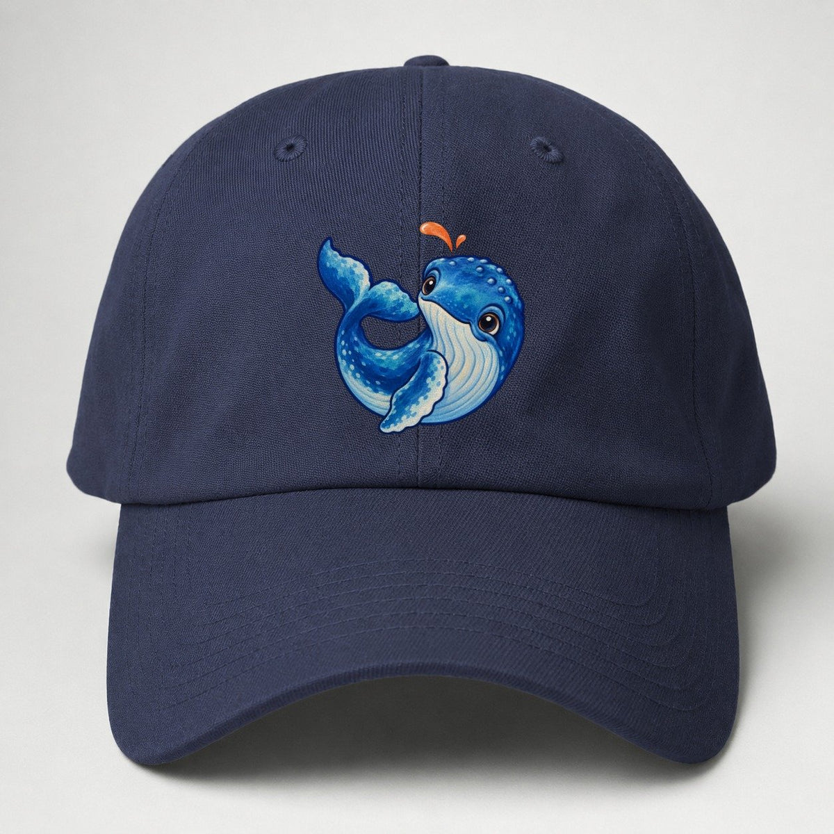 Humpback Whale Tail Curl Sea Sprite Baseball Cap – Twilight Navy