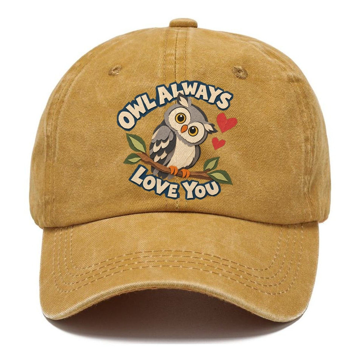 Cut-Paper Owl Animal Puns Classic Cap – Golden Harvest