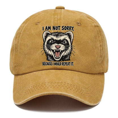 I Am Not Sorry Feral Logic Classic Cap – Golden Harvest