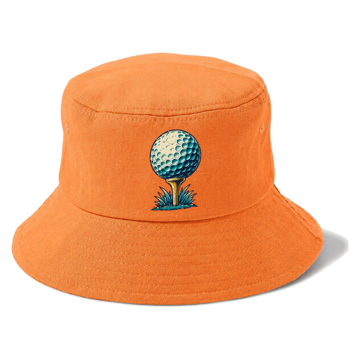 Tee And Ball Mark Golf Life Bucket Hat – Terracotta Clay