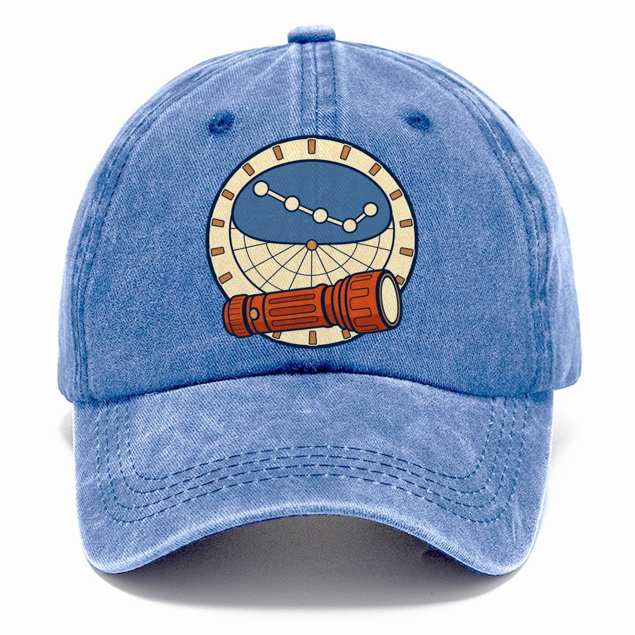 Red Torch And Planisphere Astronomy And Stargazing Classic Cap – Summer Sky