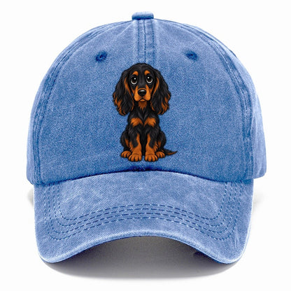 Gordon Setter Sitting Sweetheart Classic Cap – Summer Sky