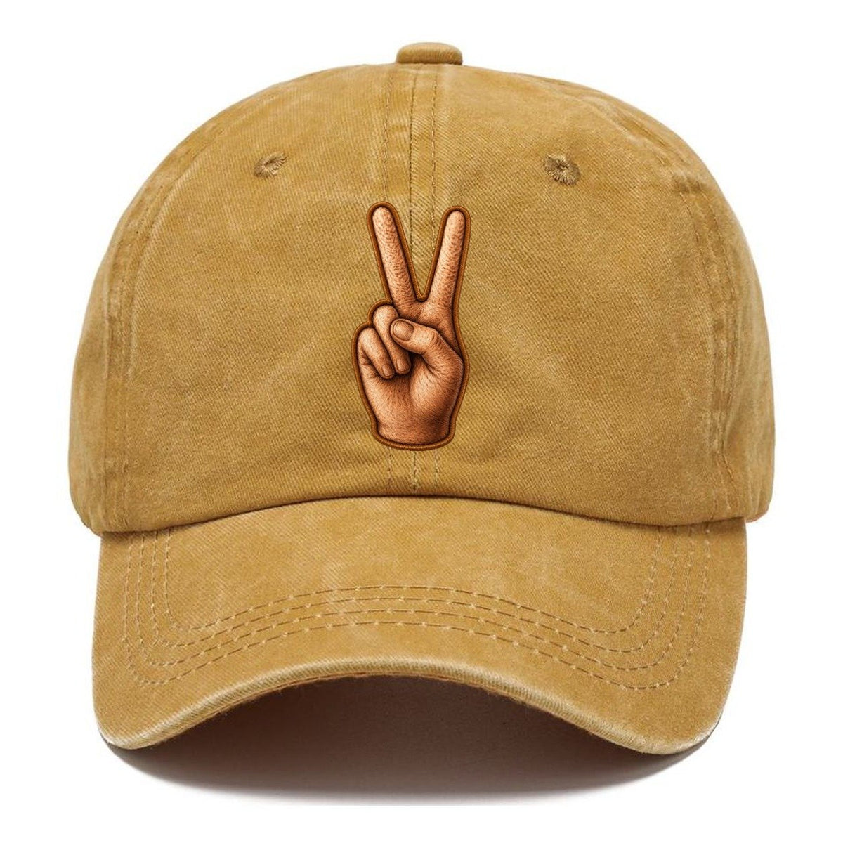 Peace Sign Hand Classic Cap – Golden Harvest