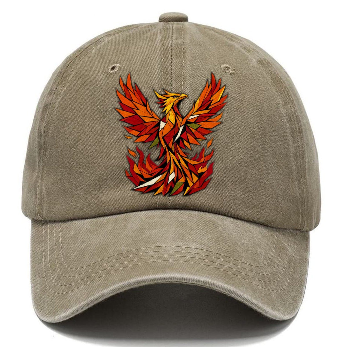 Phoenix Rising Flames Classic Cap – Warm Sand