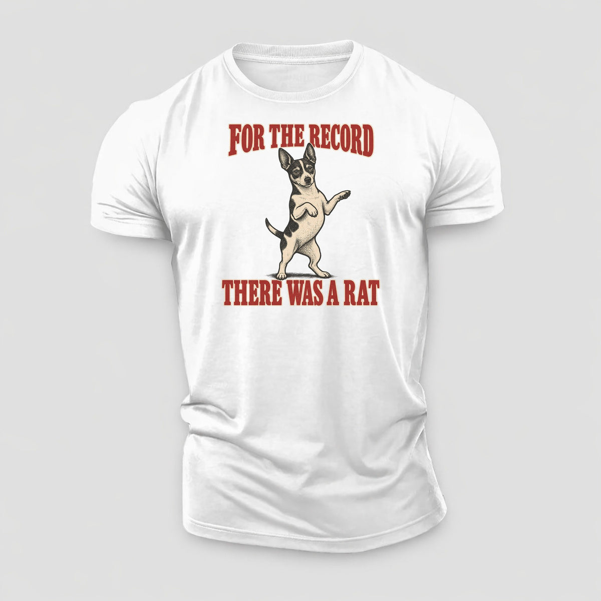 Rat Terrier Dog Declarations Cotton T-Shirt – White