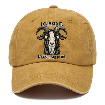 I Climbed It Feral Logic Classic Cap – Golden Harvest